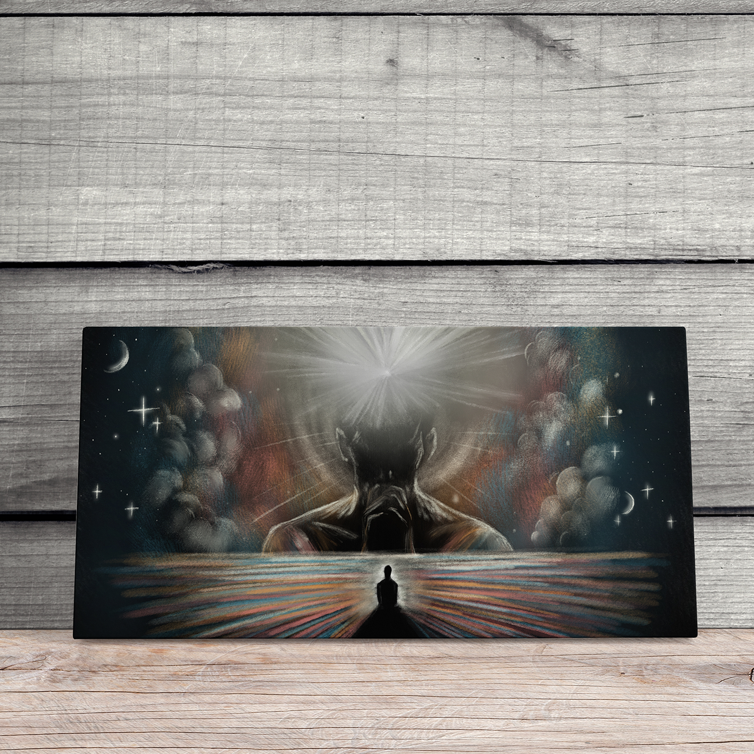 "Die Stille vor dem Abschied" - Hochwertiger Foto-Kunstdruck auf Leinwand