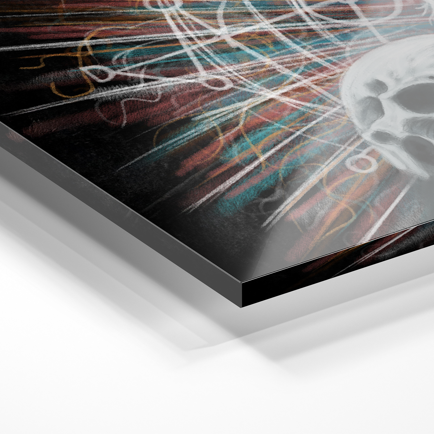 "Konstruktivistische Lehren am Lebensende" - Hochwertiges Acrylglas-Wandbild