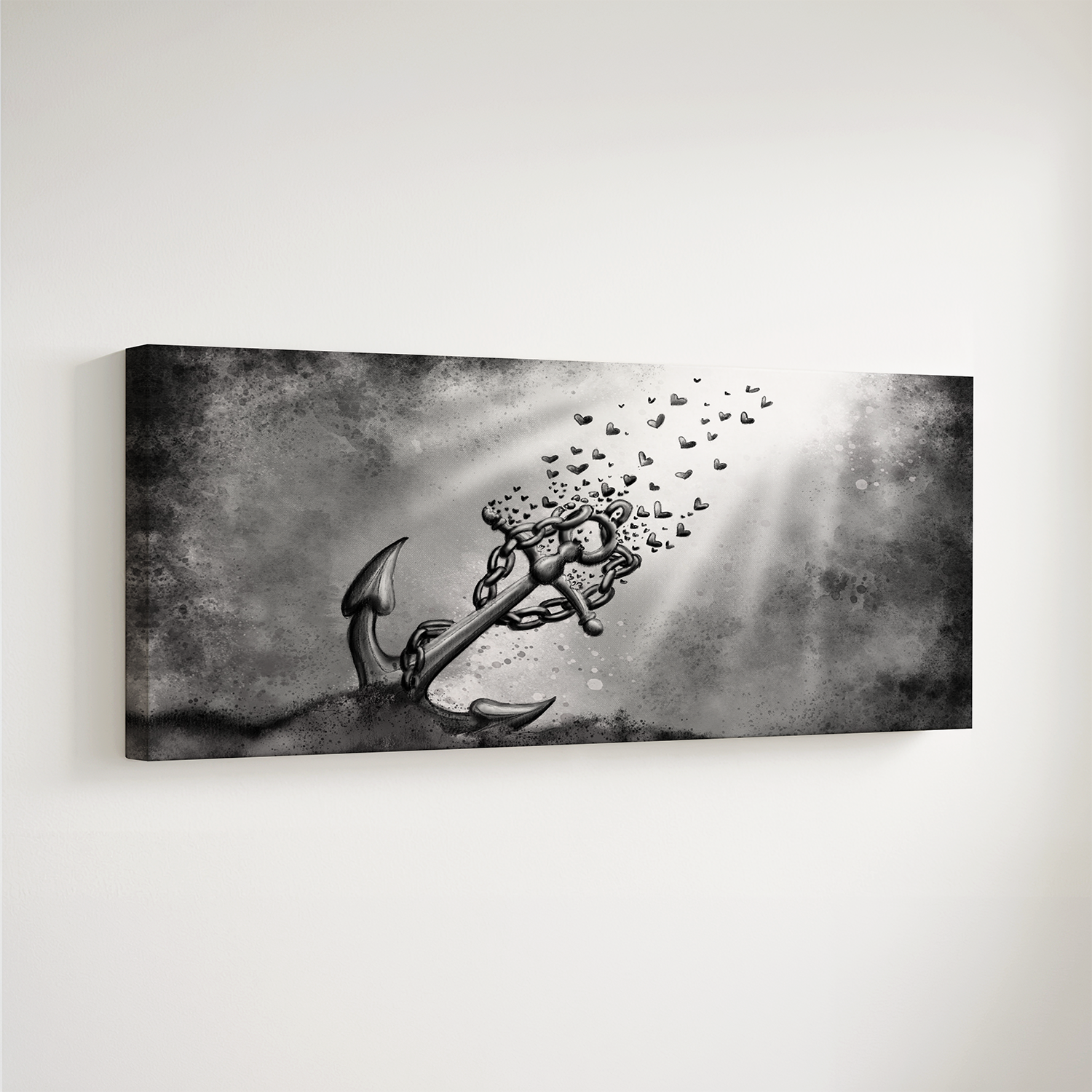 "Anhaftung und Loslassen" - Hochwertiger Foto-Kunstdruck auf Leinwand