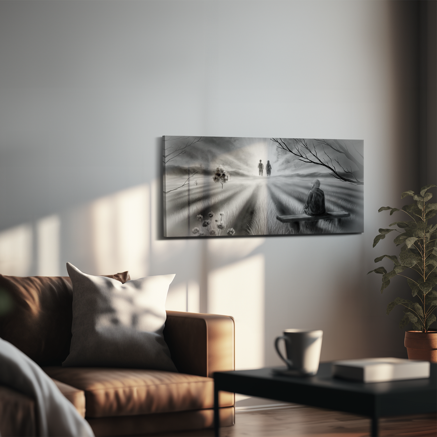 "Wenn die Eltern sterben" - Hochwertiger Foto-Kunstdruck auf Leinwand