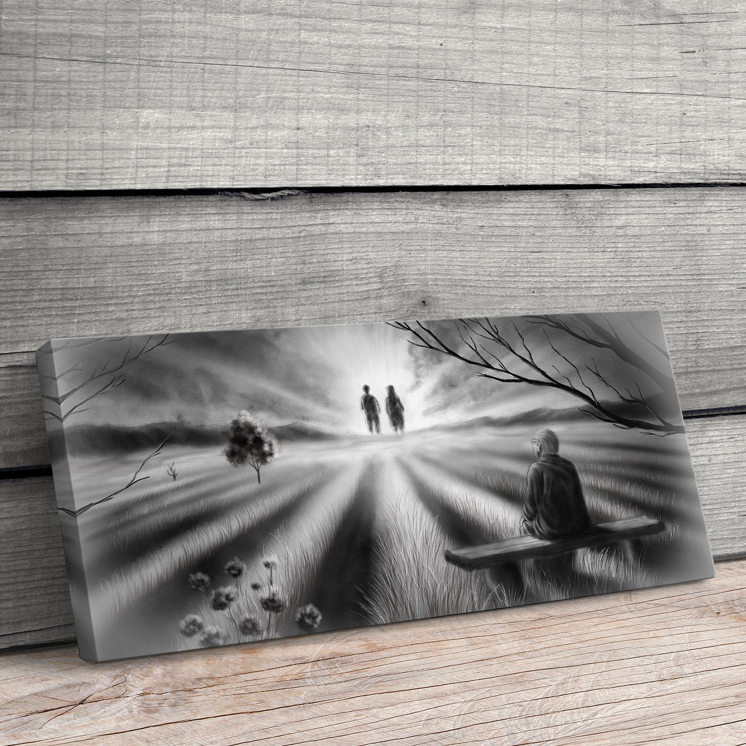 "Wenn die Eltern sterben" - Hochwertiger Foto-Kunstdruck auf Leinwand