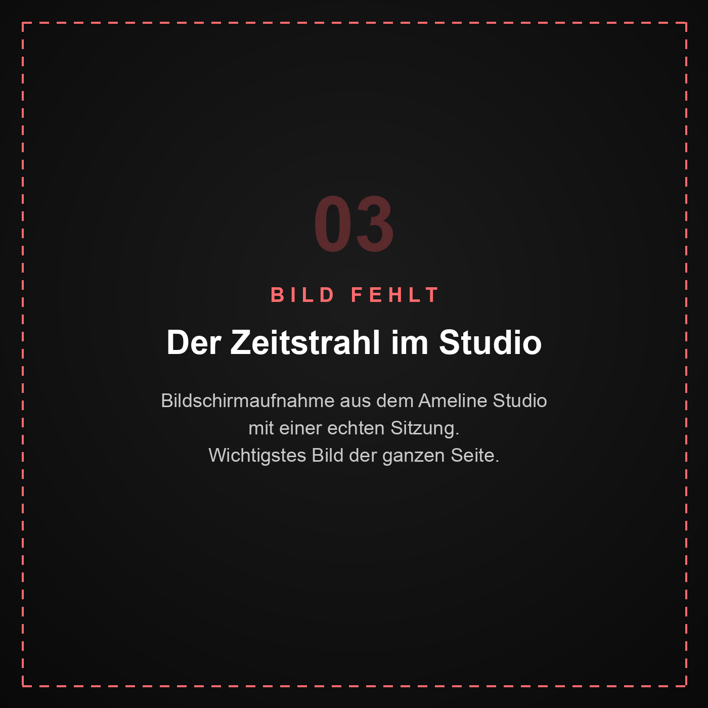 Platzhalter: Zeitstrahl im Ameline Studio