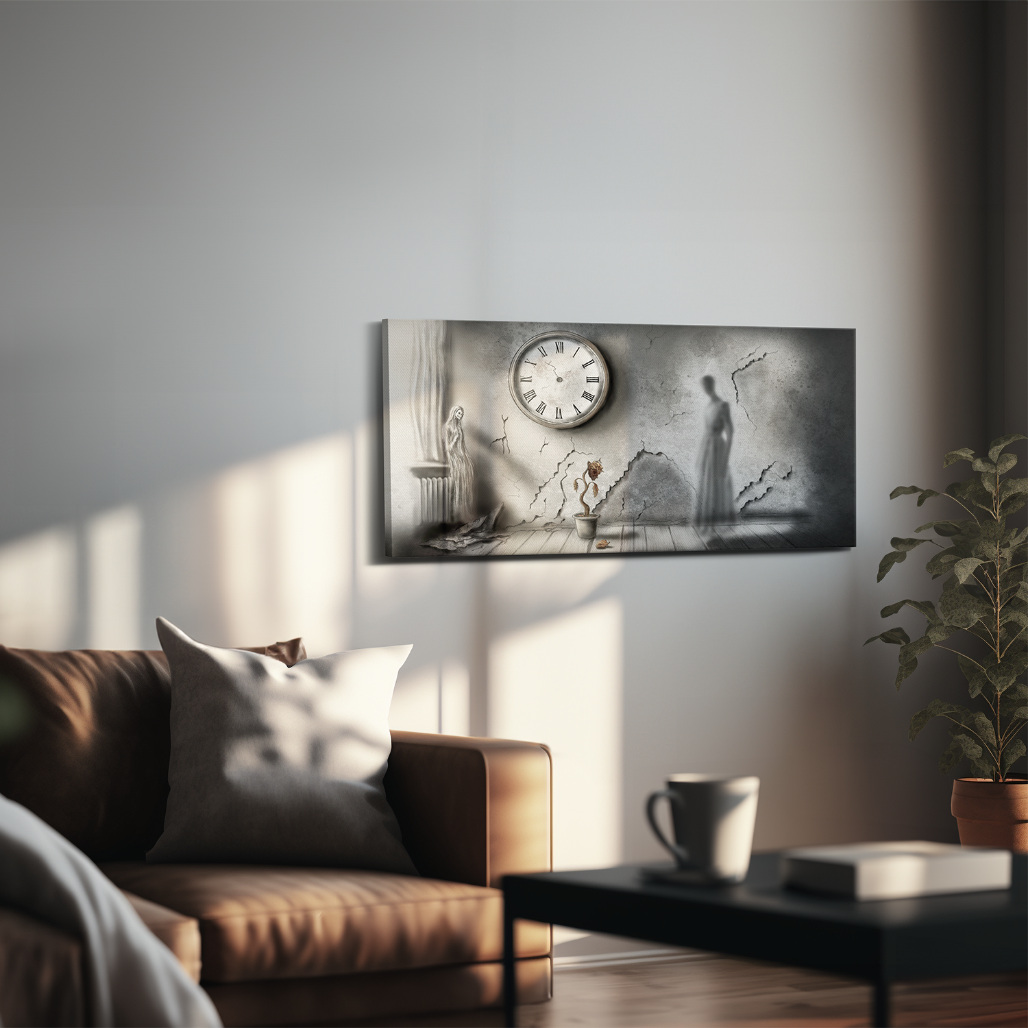 "Ich habe nicht gelebt" - Hochwertiges Acrylglas-Wandbild