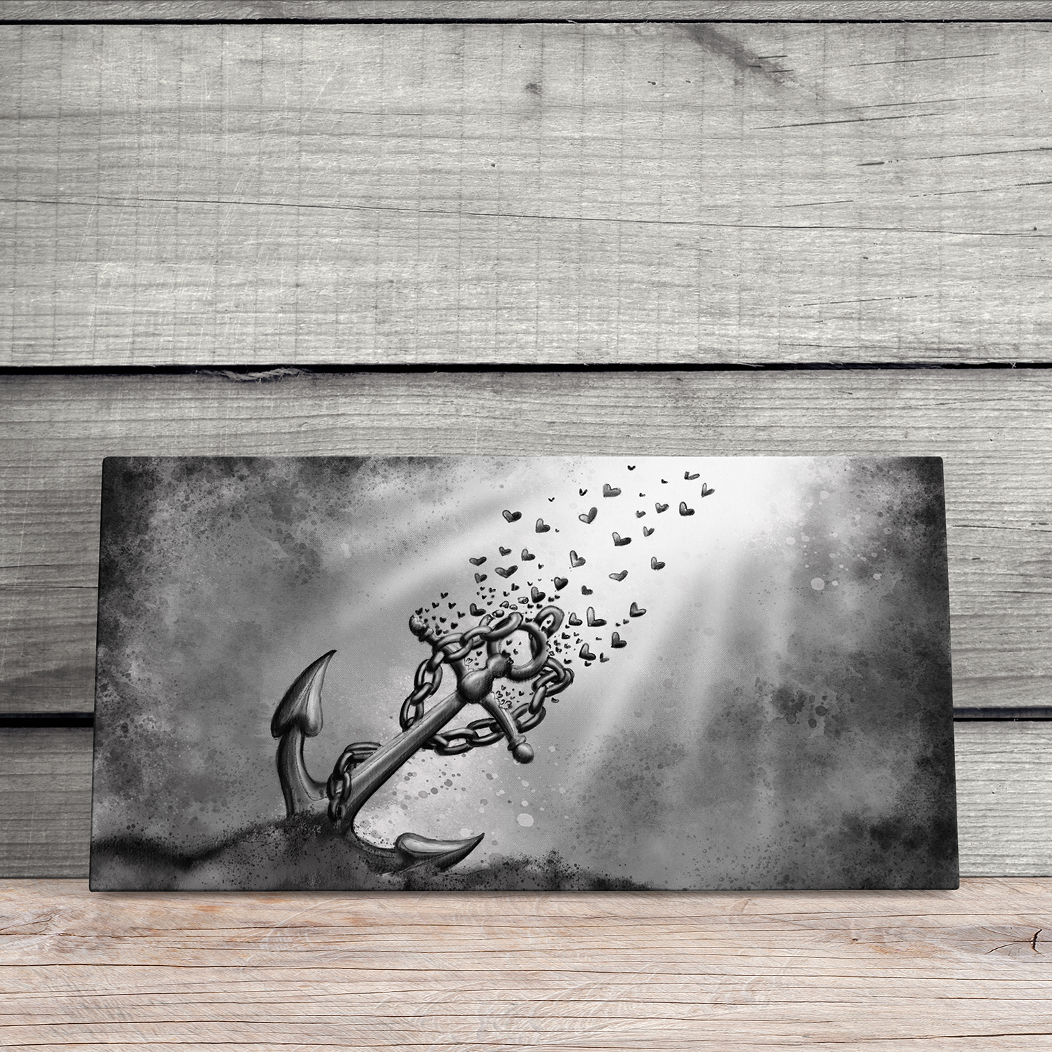 "Anhaftung und Loslassen" - Hochwertiges Acrylglas-Wandbild