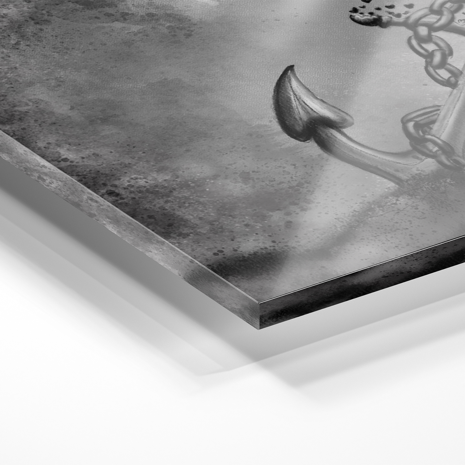 "Anhaftung und Loslassen" - Hochwertiges Acrylglas-Wandbild