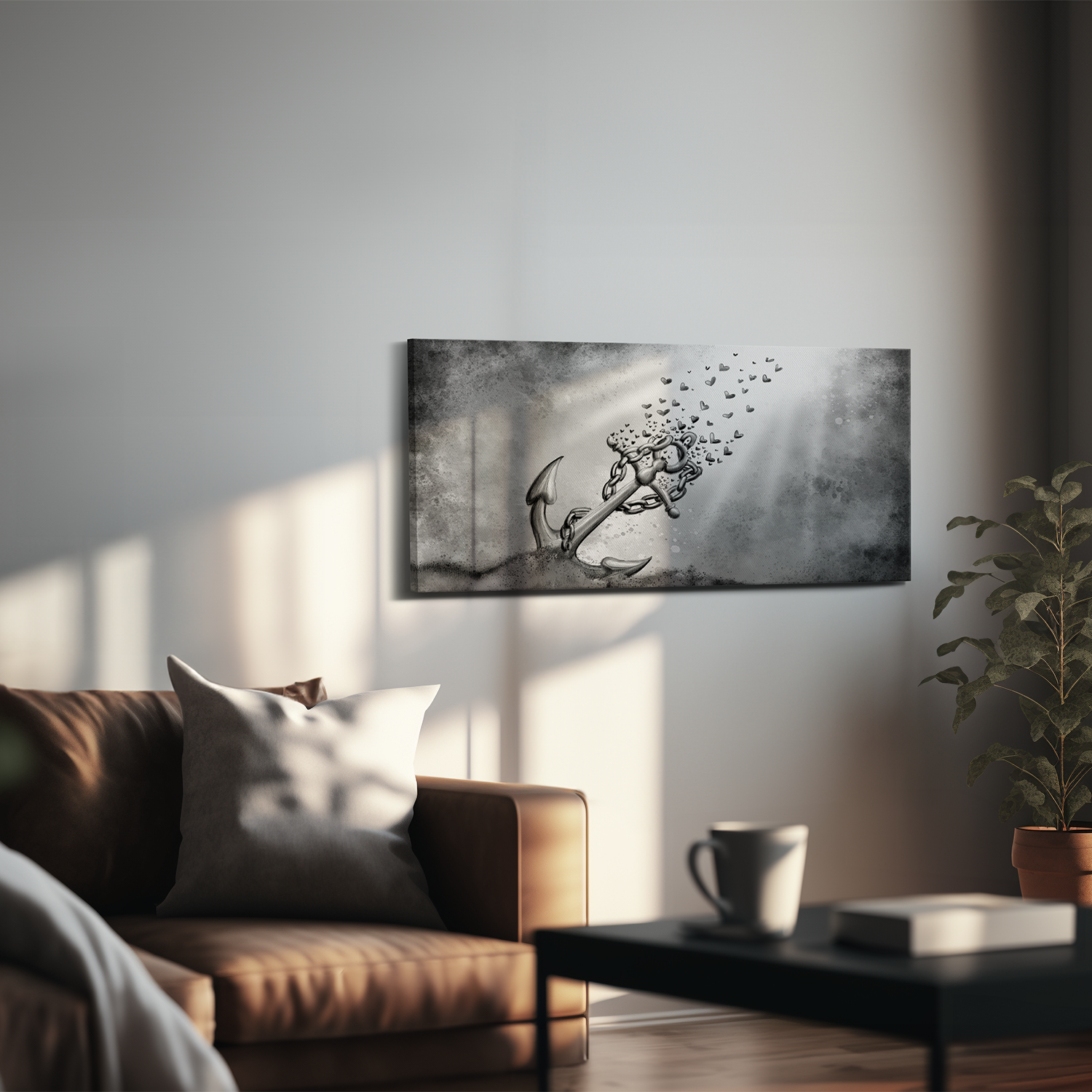 "Anhaftung und Loslassen" - Hochwertiger Foto-Kunstdruck auf Leinwand