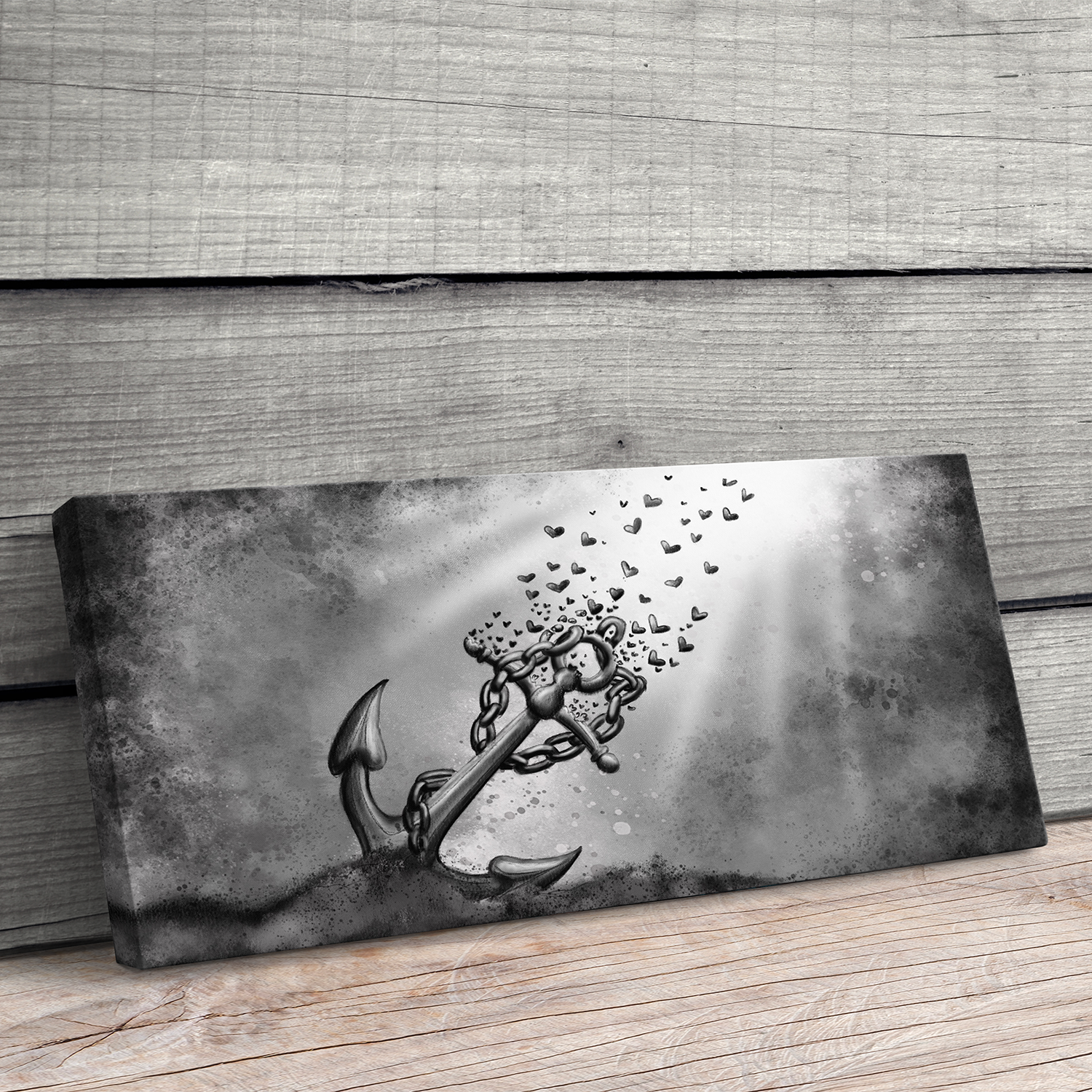 "Anhaftung und Loslassen" - Hochwertiger Foto-Kunstdruck auf Leinwand