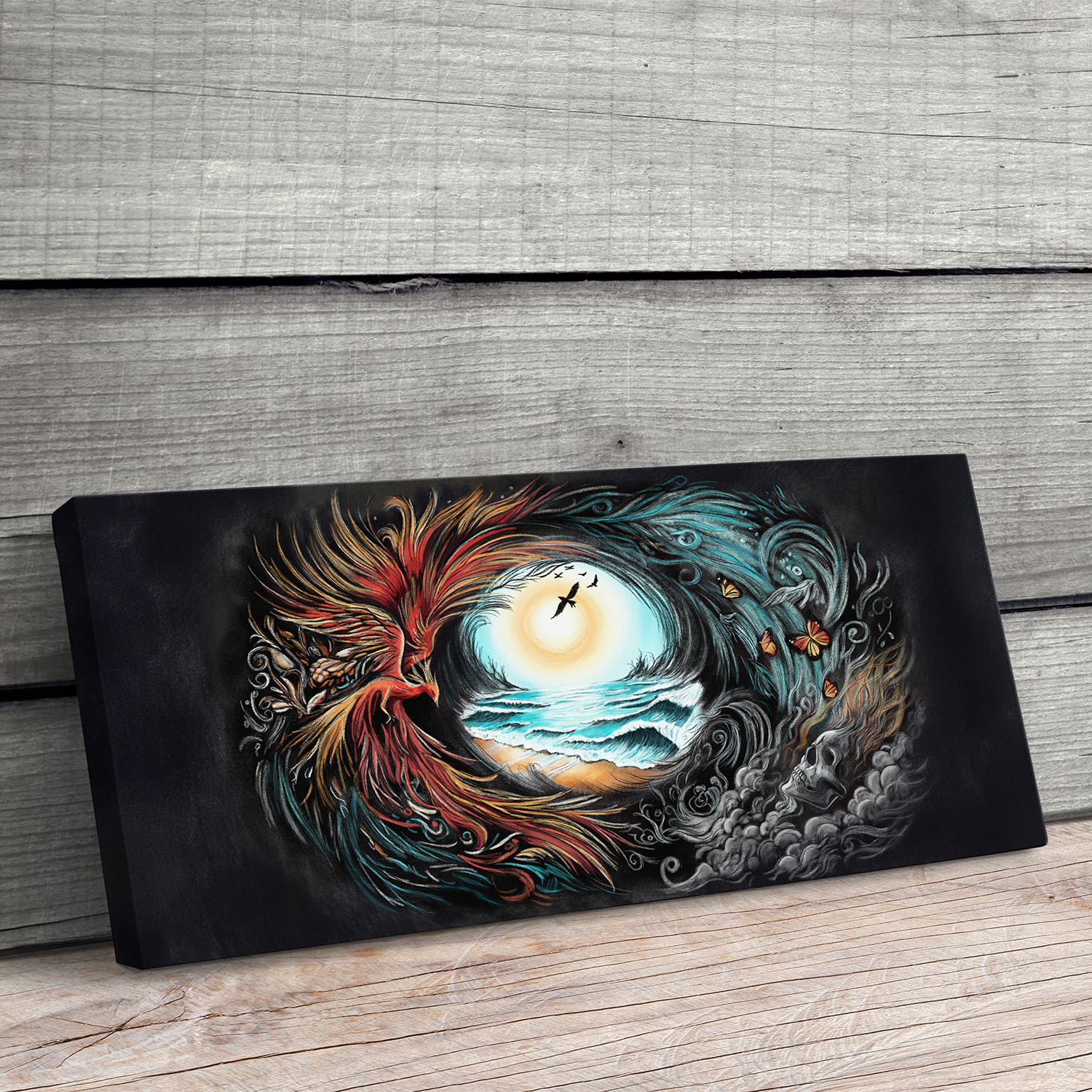 "Die Kraft der Symbolsprache" - Hochwertiger Foto-Kunstdruck auf Leinwand