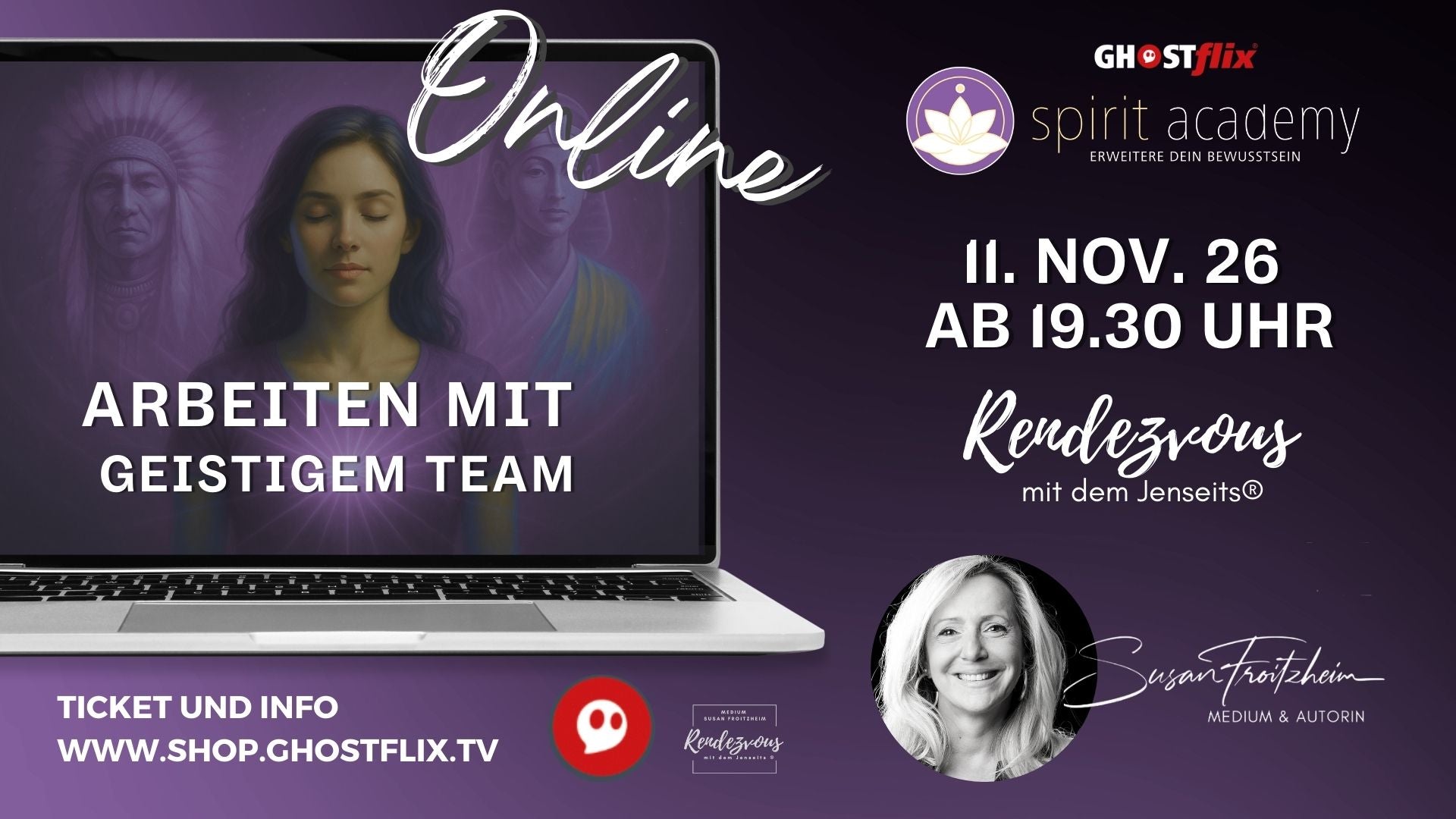 "Arbeiten mit dem geistigen Team" - Workshop mit Susan Froitzheim