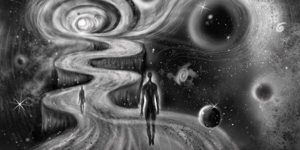 Acrylglas-Wandbild, Motiv "Übergang ins Multiversum"