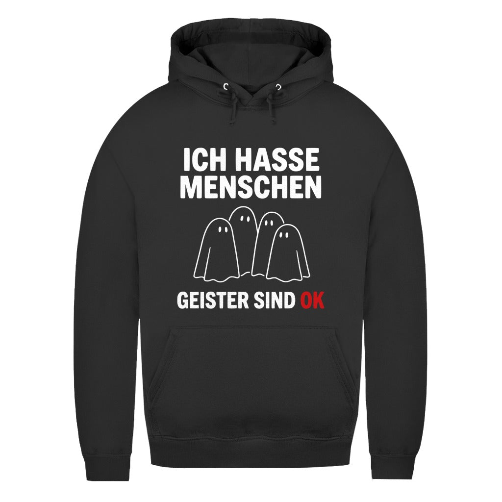 Damen Hoodie - Ich hasse Menschen Geister sind ok