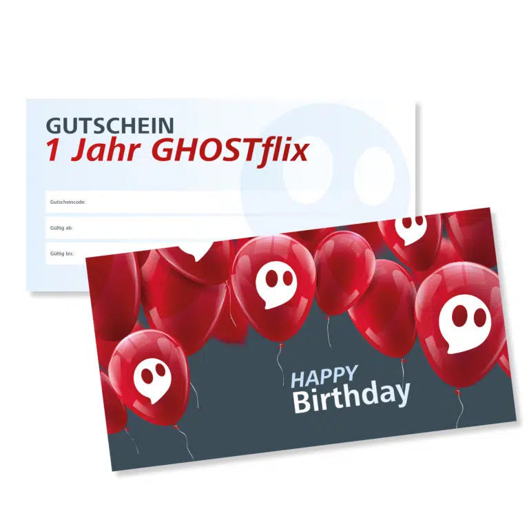 GHOSTflix® Jahreszugang – Gutschein "Geburtstag"